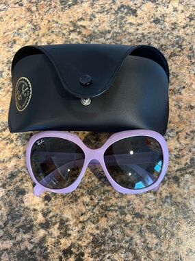 Ray-Ban Women's Lilac Oversized Sunglasses